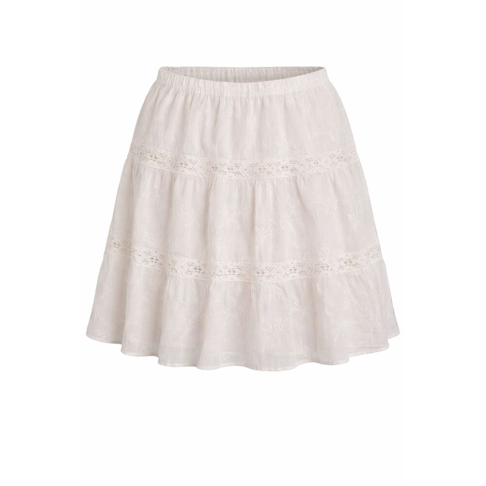 Wearever Girl White Lace Tiered Skirt Size 10 Boho Cottagecore Cotton